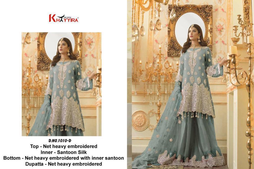 PAKISTANI SUITS D NO 1010D (1) BY KHAYYIRA